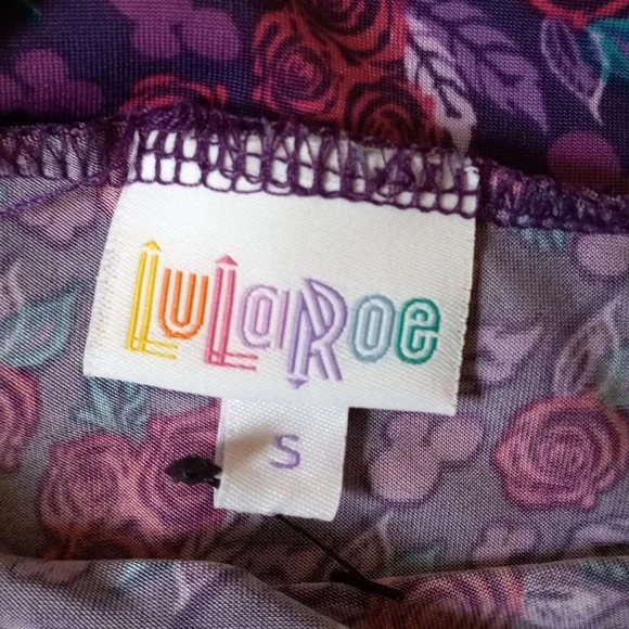 LuLaRoe Purple Floral Maxi Skirt - Picture 6 of 9